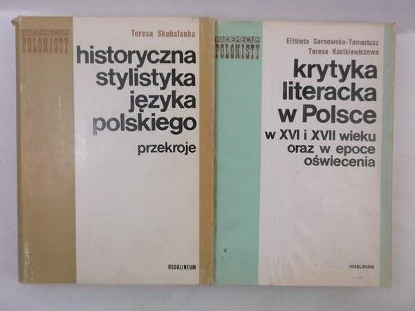 Krytyka literacka w Polsce  Historyczna stylistyka języka polskiego
