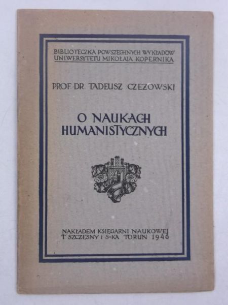 O naukach humanistycznych, 1946 r.