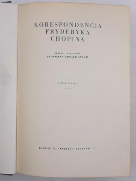 Korespondencja Fryderyka Chopina