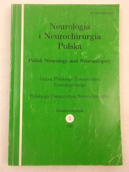 Neurologia i neurochirurgia polska, nr 5 1997