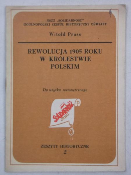 Pruss Witold - Rewolucja 1905 roku w Królestwie Polskim