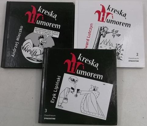 Mleczko Andrzej / Lutczyn Edward / Lipiński Eryk - Kreską i humorem, 3 tomy