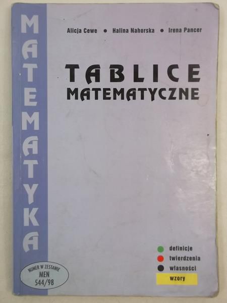 Nahorska Halina - Tablice matematyczne
