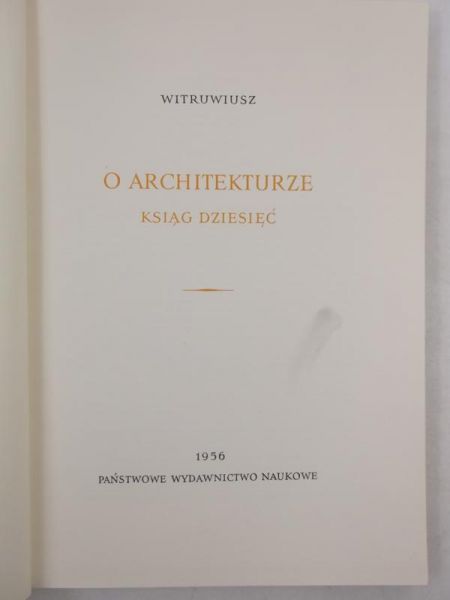 O architekturze ksiąg dziesięć