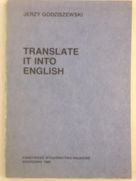 Godziszewski Jerzy - Translate it into English