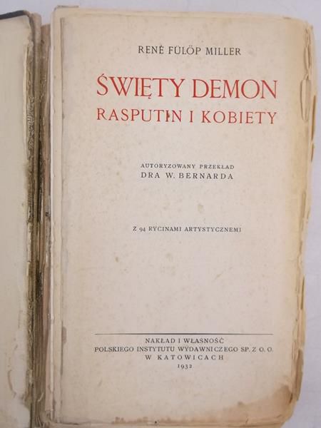 Święty demon. Rasputin i kobiety, 1932 r.