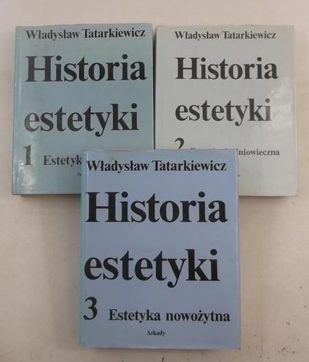 Historia estetyki, tomy I, II, III