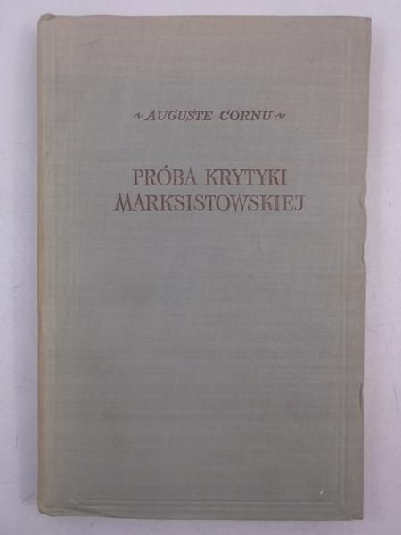 Próba krytyki marksistowskiej