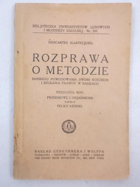 Rozprawa o metodzie