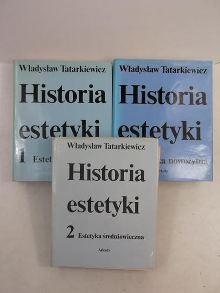 Historia estetyki, tom 1, 2, 3