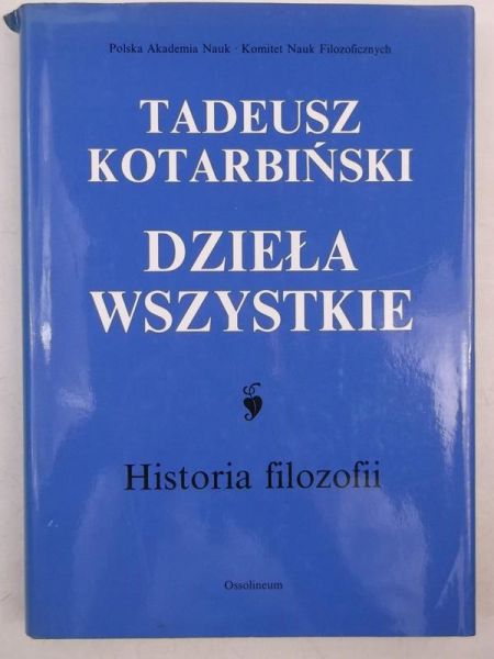 Dzieła wszystkie: Historia filozofii
