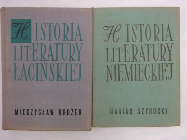 / Szyrocki Marian - Historia literatury łacińskiej / Historia literatury niemieckiej