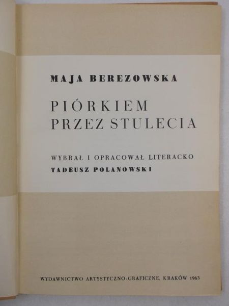 Piórkiem przez stulecie