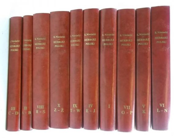 Herbarz polski T. I-X Reprint z 1839 r.