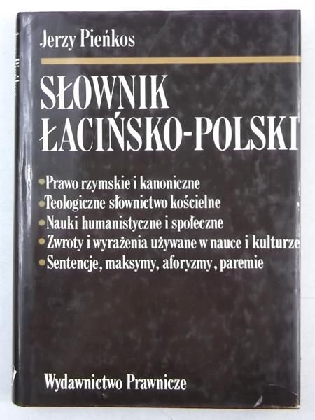 Pieńkos Jerzy - Słownik łacińśko-polski