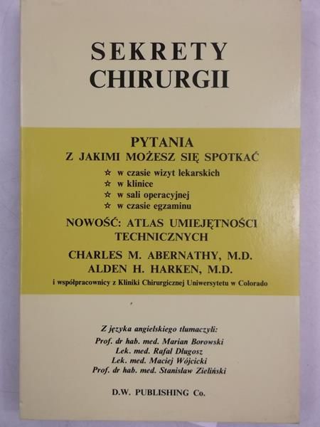 Abernathy Charles - Sekrety chirurgii