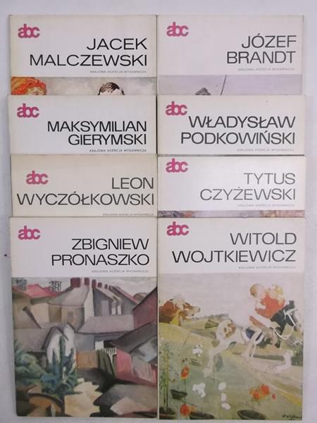 nn - Malarstwo Polske Monografe, zestw 8 ksążek