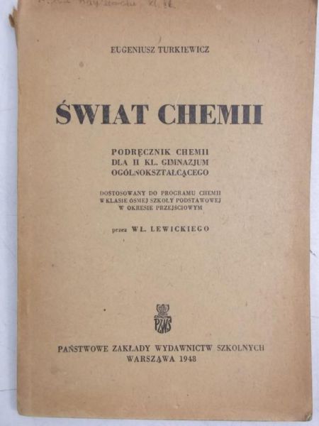 Świat chemii, 1948 r.