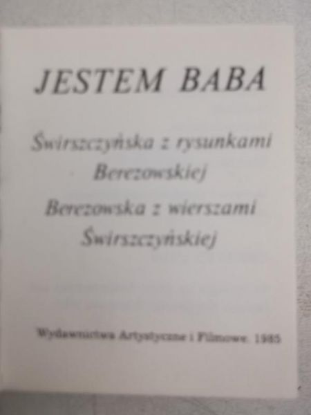 Świrszczyńska  - Jestem baba, Miniatura