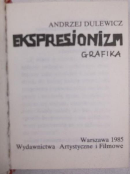 Ekspresjonizm. Grafika. Miniatura