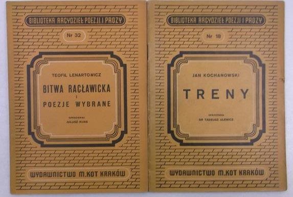 Treny  Bitwa Racławicka i poezje wybrane, 1948 r.