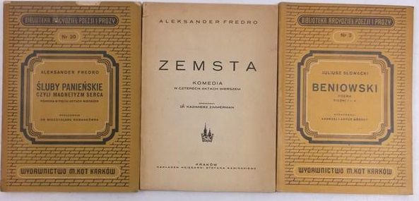 Beniowski  Śluby panieńskie  Zemsta, ok. 1950 r.