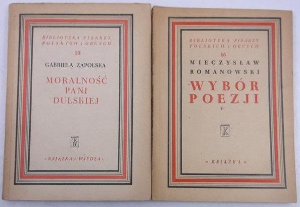 Moralność pani Dulskiej  Wybór poezji