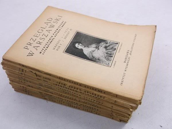Przegląd warszawski, zestaw 7 książek, 1924 r.