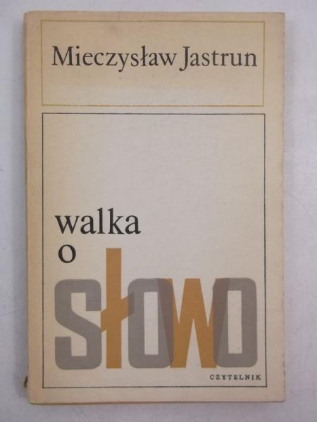 Walka o słowo