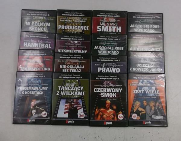 Kolekcja ,,Gazety Wyborczej". Hity dużego ekranu, 16 płyt DVD