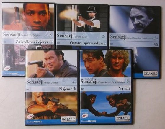 Stellman Martin (reż.) i in. - Filmoteka Dziennika. Fabryka sensacji, 5 płyt, DVD