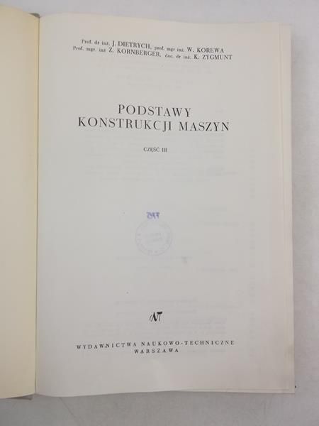 Podstawy konstrukcji maszyn, cz. III