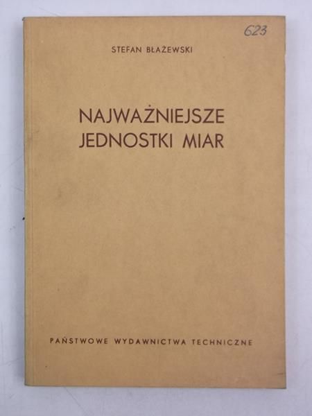 Najważniejsze jednostki miar
