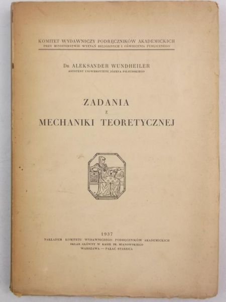 Zadania z mechaniki teoretycznej, 1937 r.