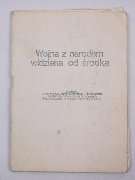 Wojna z narodem widziana od środka
