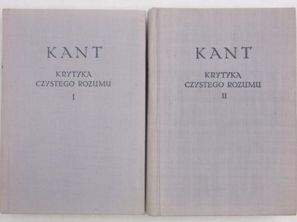 Krytyka czystego rozumu, Tom I-II