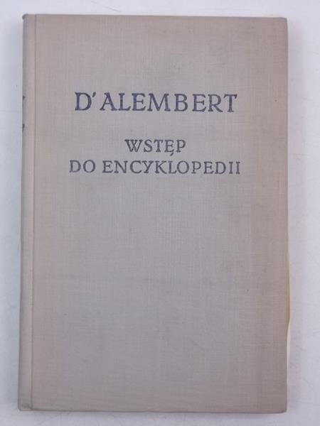 d'Ambert - Wstęp do encyklopedii, BKF