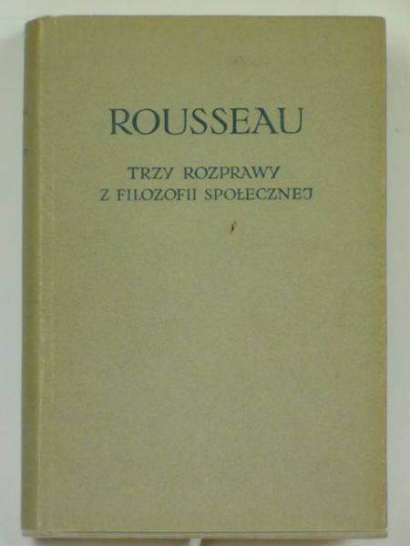 Trzy rozprawy z filozofii społecznej, BKF