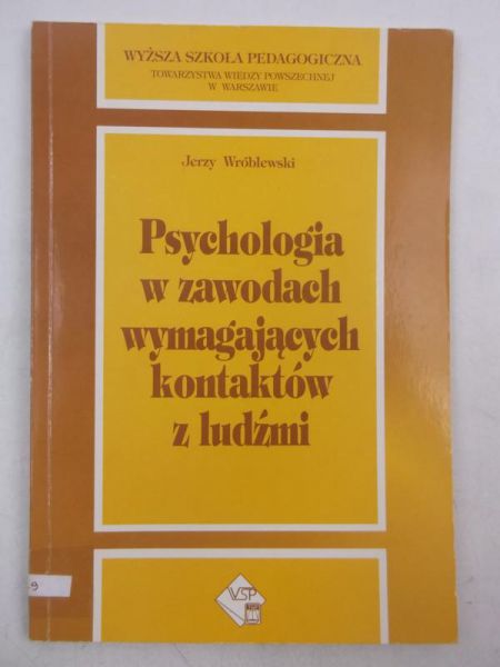 Psychologia w zawodach wymagających kontaktów z ludźmi