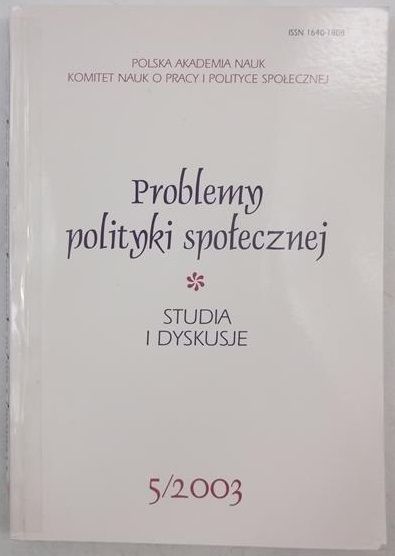 Auleytner Julian i in. - Problemy polityki społecznej. Studia i dyskusje