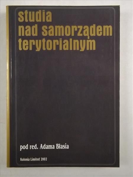 Studia nad samorządem terytorialnym