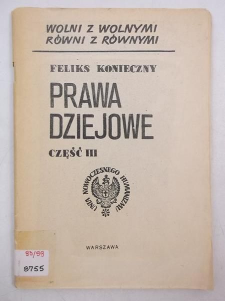 Prawa dziejowe, część II