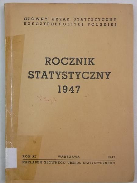 Rocznik statystyczny, 1947 r.
