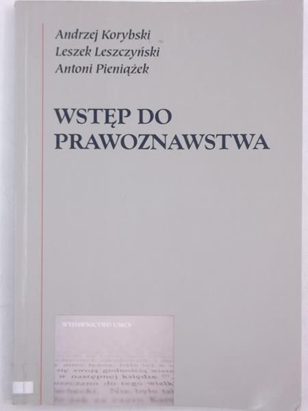 Korybski Andrzej - Wstep do pawoznawstwa