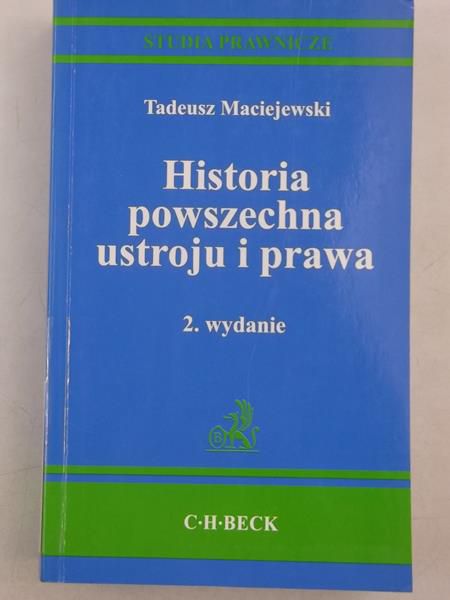 Historia powszechna ustroju i prawa