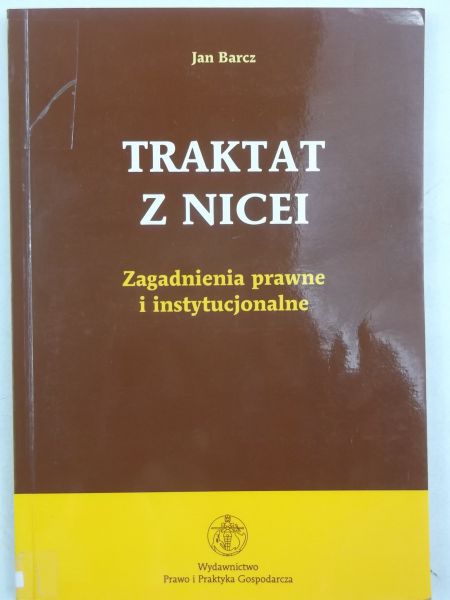 Barcz Jan - Traktat z Nicei