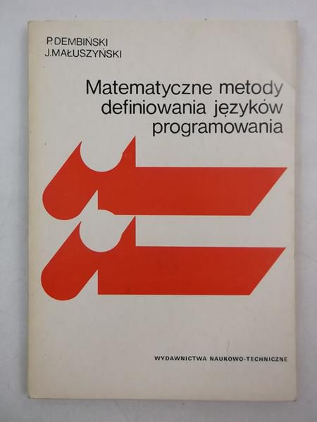 Matematyczne metody definiowania języków programowania
