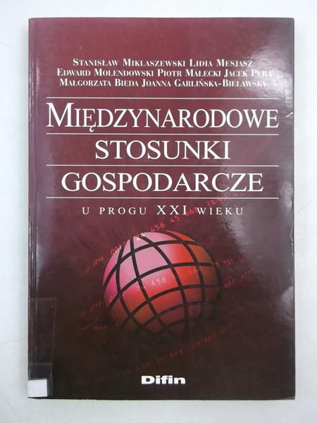 Mklaszewsk   n. - Mędzynarodowe stosunk gospodarcze
