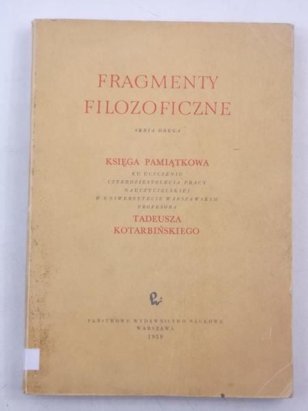 Fragmenty filozoficzne