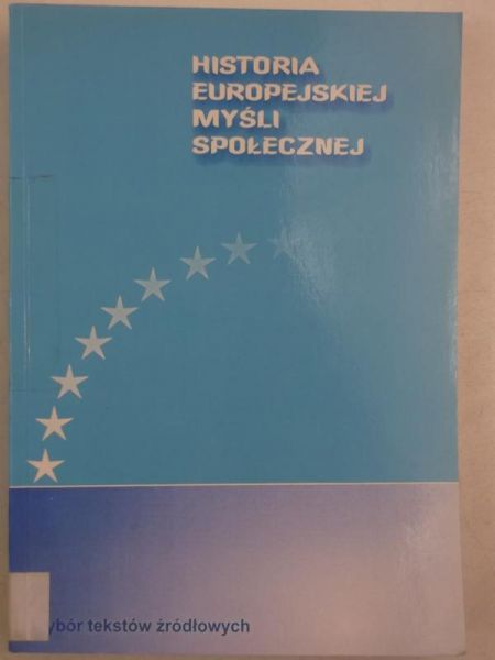 Historia europejskiej myśli społecznej